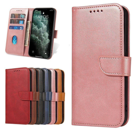 Magnet Case Elegant Case Cover Flip Cover Xiaomi Poco X4 NFC 5G Pink