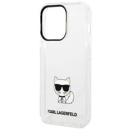 Oryginalne Etui IPHONE 14 PRO MAX Karl Lagerfeld Hardcase Choupette Body transparentne