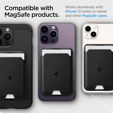 SPIGEN VALENTINUS PRO MAGSAFE WALLET BLACK
