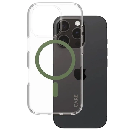 CARE by PanzerGlass Flagship Case iPhone 16 Pro 6.3" green/green MagSafe 1370