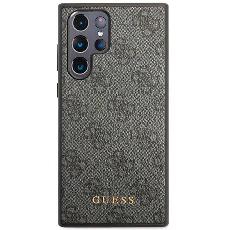 Guess 4G Metal Logo - Etui Samsung Galaxy S23 Ultra (szary)