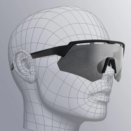 Rockbros Polarized Cycling Glasses with UV Protection and Corrective Insert - Gray