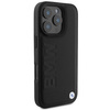 BMW BMHMP16LSLLBK iPhone 16 Pro 6.3" czarny/black hardcase Leather Hot Stamp MagSafe
