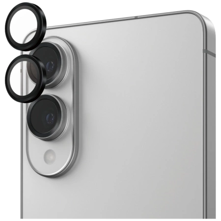 Szkło hartowane na obiektyw PanzerGlass Hoops Lens Protector na Samsung Galaxy S25 Edge - czarne