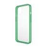 Etui PanzerGlass ClearCase antybakteryjne z certyfikatem Military Grade na iPhone 13 / 14 / 15 - przezroczysto-zielone