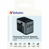Verbatim Adapter podróżny EU/UK/US 2xUSB-A/2xUSB-C PD 30W UTA-03 czarny/black 49545