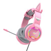 Havit GAMENOTE H2233d Gaming headphones RGB (pink)