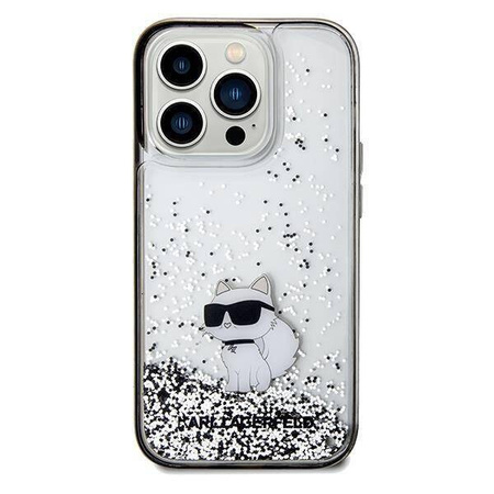 Karl Lagerfeld nakładka do iPhone 14 Pro 6,1" KLHCP14LLKCNSK HC LIQ. GLITTER C transparentna