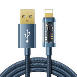 Joyroom USB-Kabel - Lightning zum Aufladen / Datenübertragung 2.4A 20W 1.2m blau (S-UL012A12)
