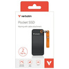 Verbatim Dysk SSD 2TB - brelok do kluczy  z kablem USB 3.2 gen.2 czarno-pomarańczowy/black-orange 32197