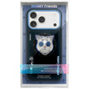 Etui Nimmy Glasses Cool Cat MagSafe do   iPhone 17 Pro Max czarno niebieski