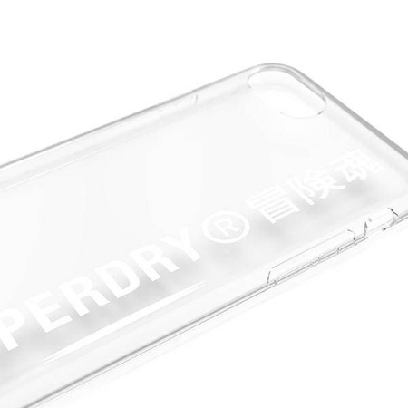 SuperDry Snap iPhone 6/6s/7/8/SE 2020 Clear Case biały/white 41573