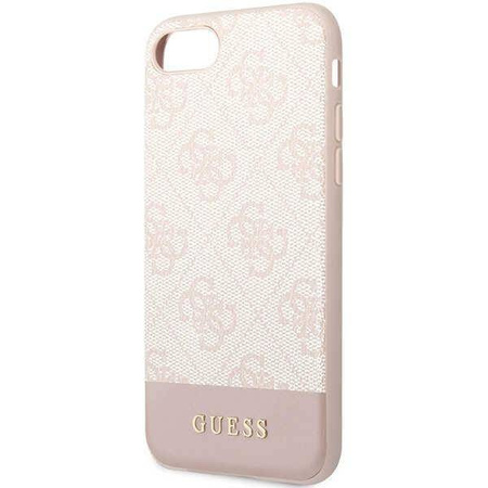 Guess GUHCI8G4GLPI iPhone 7/8/SE 2020/ 2022 rosa/rosa Hartschale 4G Stripe Collection