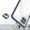 Clear 3in1 Case for Samsung Galaxy A22 4G Frame Gel Cover Blue