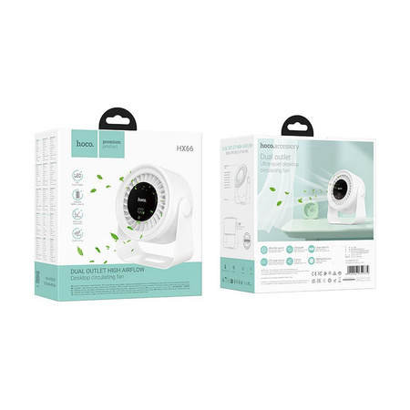 Wentylator biurkowy Hoco HX66 biały