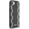 Etui DKNY Leather Checkered Mono Pattern MagSafe na iPhone 16e - czarny