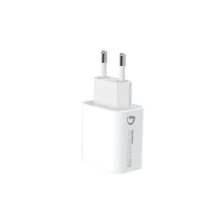 ŁADOWARKA SIECIOWA 2.4A BIAŁA DENMEN 2XUSB 2400mA DC05 12W SINGLE