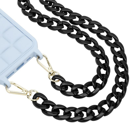 Uniwersalna smycz do telefonu / na ramię Chain-09, BLACK / CZARNY