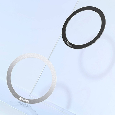 Baseus Halo Series Magnetring (2 Stück / Packung) silber (PCCH000012)