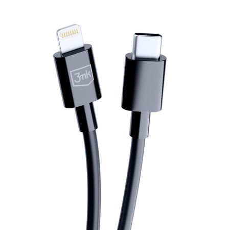 3MK KABEL HYPER USB-C/LIGHTNING 20W 1,2m czarny