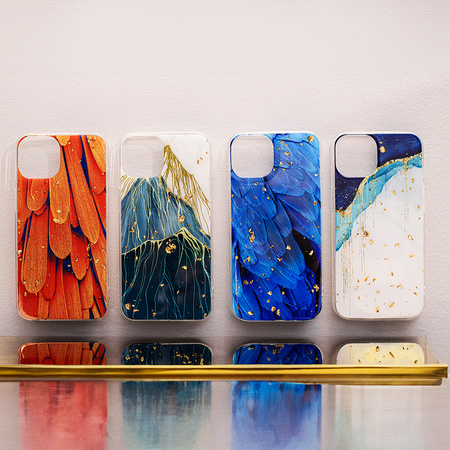 Nakładka Gold Glam do Xiaomi Redmi 14C 4G/ 14C 5G / Redmi A4 / POCO C75 listki