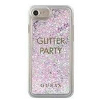 Guess GUHCP7GLUQPU iPhone 6/7/8 fioletowy/purple hard case Liquid Glitter Party