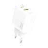 Dudao A26T GaN 25W USB-A, USB-C Charger - White
