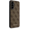 Guess 4G Metal Gold Logo Case für Samsung Galaxy A36 - Braun
