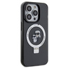 Original Case IPHONE 14 PRO Karl Lagerfeld Hardcase Ring Stand Karl&Choupettte MagSafe (KLHMP14LHMRSKCK) black