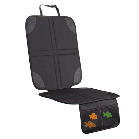 Mata ochronna na fotel samochodowy z organizerem czarna