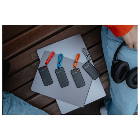 Verbatim Dysk SSD 1TB - brelok do kluczy  z kablem USB 3.2 gen.2 czarno-niebieski/black-blue 32191