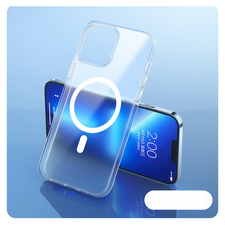 Kingxbar PQY Elegant Series Magnetische Hülle für iPhone 13 Pro Gehäusedeckel Weiß (MagSafe-kompatibel)