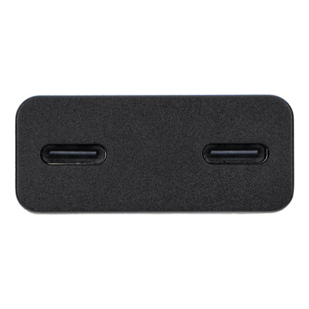 Ładowarka sieciowa do telefonu Blue Star Slim GaN 2x Typ C QC4.0 PD 3A 30W TFK-SC-30WCC czarna