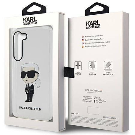 Karl Lagerfeld KLHCS23SHNIKTCT S23 S911 transparenter Hartschalenkoffer Ikonik Karl Lagerfeld