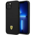 Oryginalne Etui IPHONE 14 PLUS Ferrari Hardcase Silicone Metal Logo czarne