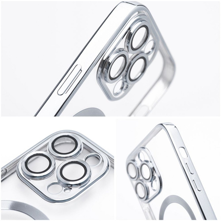 Futerał Electro Mag Cover kompatybilny z MagSafe do IPHONE 14 PRO srebrny