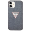 Guess Denim Triangle Dk - Etui iPhone 12 Mini (granatowy)