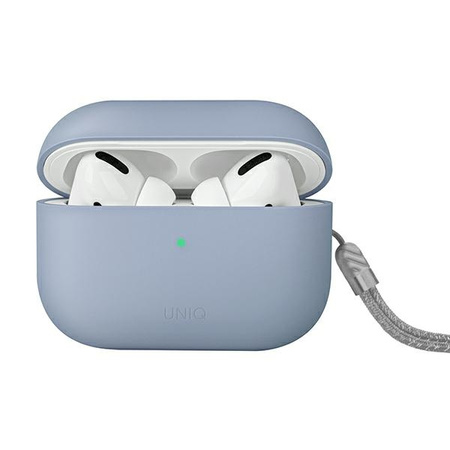 UNIQ etui Lino AirPods Pro 2 genSilicone (2022/2023) niebieski/arctic blue