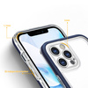 Clear 3in1 etui do iPhone 12 Pro żelowy pokrowiec z ramką niebieski