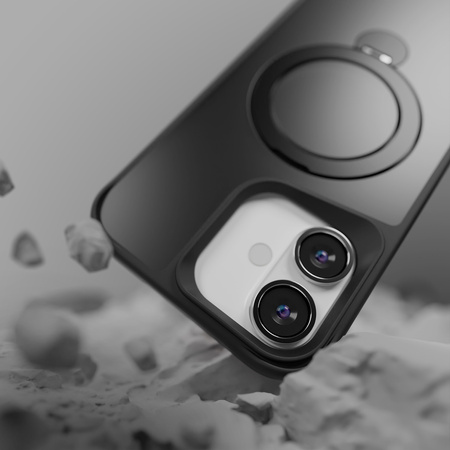 Nakładka Etteri Matt Mag Ring do iPhone 16 Plus 6,7" czarna