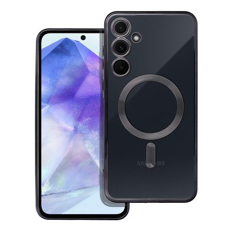 Futerał Electro Mag Cover kompatybilny z MagSafe do SAMSUNG A55 czarny