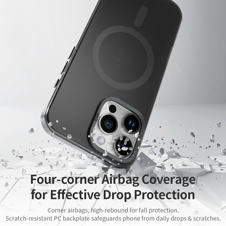 Rock Etui Matte Series Magnetic do Iphone 16 Pro Max czarne