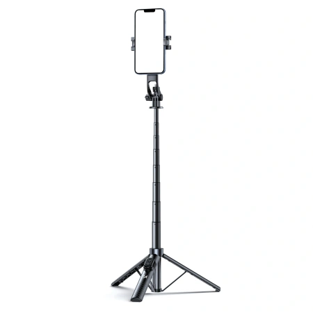 Selfie stick Wozinsky WC1Y70S teleskopowy tripod 1.7m z uchwytem na telefon - czarny