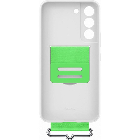 Samsung Silicone Cover gumowe silikonowe etui pokrowiec Samsung Galaxy S22 biały (EF-GS901TWEGWW)