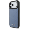 BMW M Quilted Logo MagSafe Case for iPhone 17 Pro Max - Blue