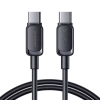Joyroom Multi-Color Series A14 USB-C / USB-C 60W Kabel 1,2 m – Schwarz