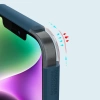 Nillkin Super Frosted Shield Pro Magnetic Case for iPhone 14 Plus with MagSafe magnetic blue