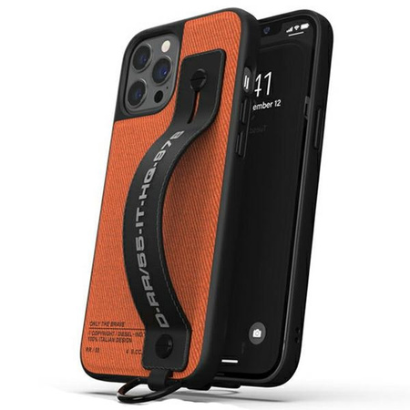 Diesel Handstrap Case Utility TwilliPhone 12 Pro Max czarno-pomarańczowy/black-orange 44289