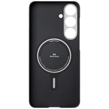Etui PITAKA Ultra-Slim MagSafe do        Samsung Galaxy S25 czarno szary