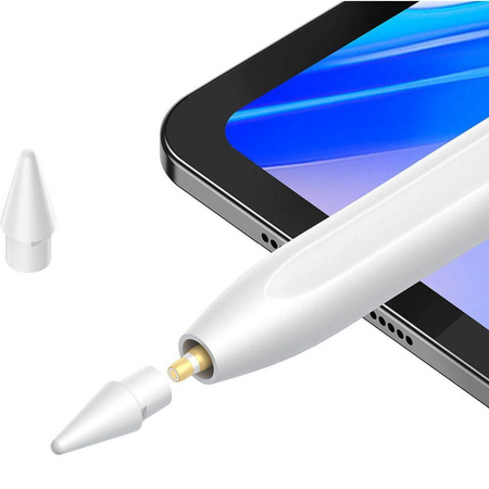 Rysik z aktywną końcówką Baseus Smooth Writing 2 Overseas Edition do iPad z wymienną końcówką - biały